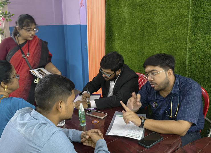 Team Healthycian Hosts Successful Medical Camp at 10 Pally, Ramrajatala
