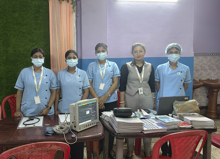 Skilled Nursing Team Strengthens Medical Camp Services at 10 Pally