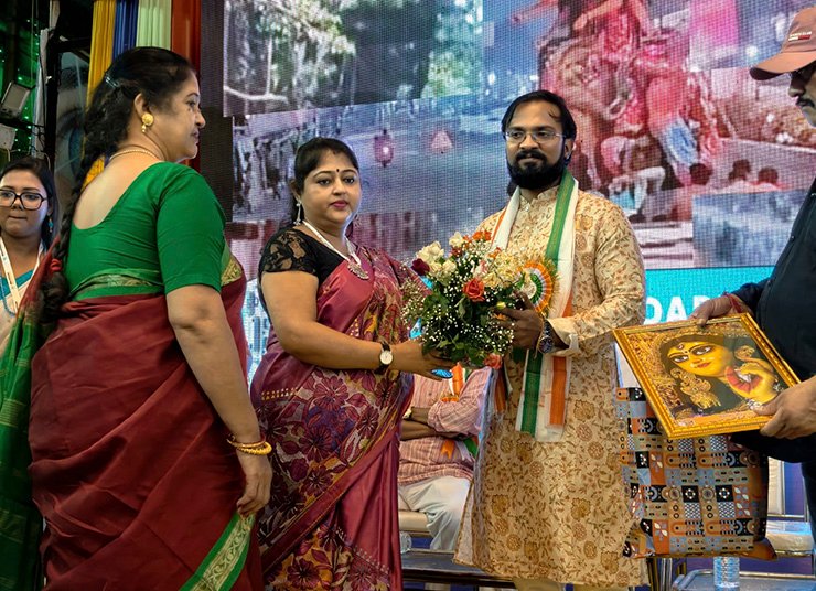 Healthycian Director Honored on Durga Puja